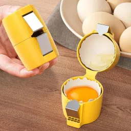 Handheld Egg Cracker & Separator Tool | No Mess | Compact Egg Cracker-32