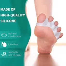 Foot Care Gel Bunion Protector Toe Separators Straightener 2 pairs-image-27
