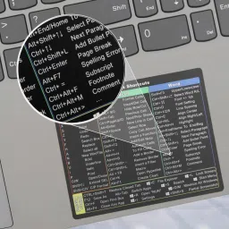 ENNCOZY 2PCS Shortcut Key Information Sticker | Windows PC Reference Keyboard Shortcut Laptop Keyboard Replacement Key image 4