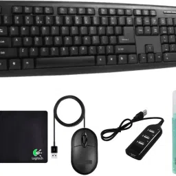DizzyKart FT-1672 Keyboard, Mouse, Mouse Pad, USB Hub, Cleaning Gel Combo Set-image-96