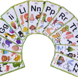bkdt marketing 2 in 1 Flash Cards, Alphabet & Number, 20 Flash Cards for Kids Return Gift image 5