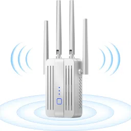 Trenzu Wi-Fi Single-Band Wifi Extender | Up to 10M Extended Coverage | 300Mbps Speed Router Antenna Booster-41