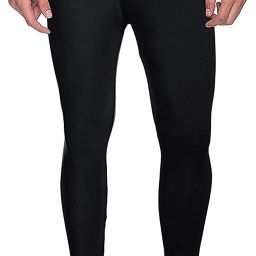 Solid Men Black Tights-image-62