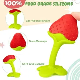 3pack : Fruit shape silicone Teether for baby - BPA-Free Teether-20
