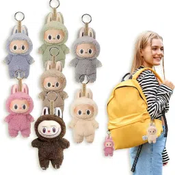 barkhamist Labubu Soft Toy Character Plush Monster Trending Key Chain - 15 cm image 3