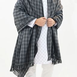 Vrinde Wool Checkered Men Shawl-image-13
