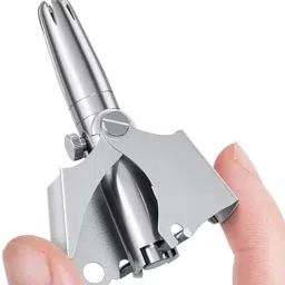 PGADHIYA Manual Nose Ear Hair Trimmer Portable Stainless Steel Nose Hair Remover Trimmer 0 min Runtime 5 Length Settings-image-33