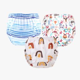 Baby Panty Boys and Girls Reusable Washable Waterproof Printed Panty Pack of 3-image-11