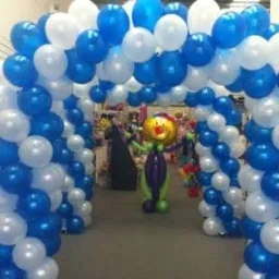 Solid Solid PO200 Balloons (100 Blue, 100 White) for Birthday, Anniversary , Festival, Wedding, Engagements Celebration and Party Balloon Balloon Balloon-43