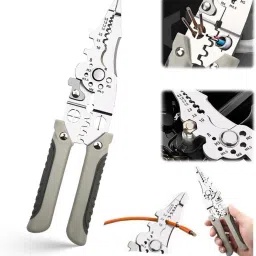 Cutting stripper, crimping tool (1PCS) stainless steel multifunctional cable cutting stripper, crimping tool (1PCS) Wire Cutter-26
