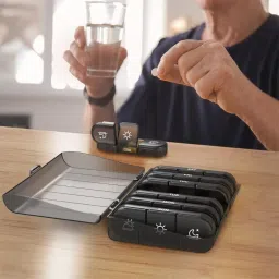 1 Pill Box 21 Compartments, Small Pill Box,Large Compartments,Pill Box forMedicine Pill Box-image-2