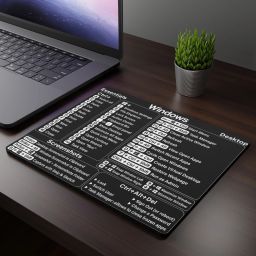 TheSlidingMouse Windows Shortcut keys for office and gaming Mousepad-17