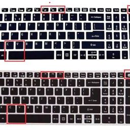 Saco Keyboard Cover for Acer Extensa 15 EX215-54 15.6 Inch Laptop (2022) Acer Extensa 15 EX215-54 15.6 Inch Keyboard Skin image 2