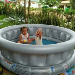 Kolam (IND*65) Renang Anak Space Ship with free pump Inflatable Swimming Pool-image-97
