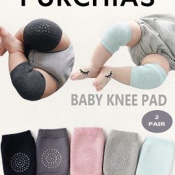 Baby Knee Pads for Kids Safety Crawling, Anti-Slip Padded Multicolor Baby Knee Pads-34