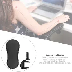 dreamexpo Adjustable Computer Arm Rest Ergonomic Attachable Computer Table Arm Support Stand Desk Rests Chair Extender for Home & Office (ARM Rest) Padded Memory Foam Arm Support Wrist Rest image 3