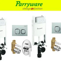 Half Frame Concealed Cistern, with divater body upper cleart set of 2 pic 362 Dual Flush Tank-13