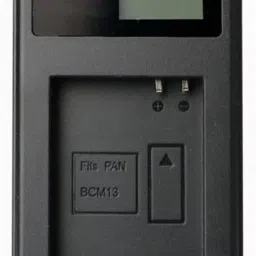 Power Smart DMW-BCM13 Battery Charger indicator LED display. 1-Slot Ion Battery charger Camera Battery Charger-image-1