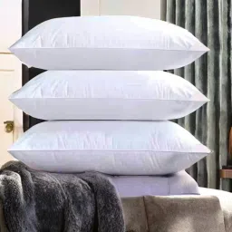 LUXURY Polyester Fibre Solid Sleeping Pillow Pack of 3-21