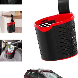 msnp Car Backseat Hanging Conveninet Silicone Basket For BRV Car Storage Bag & Bin-picture-17