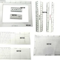 Plastic Patwari Scale With Pack of 8 Scale guniya pocket scale Ruler-27