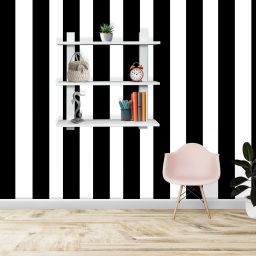 600 cm Black strips DIY wallpaper Self Adhesive Sticker-image-1