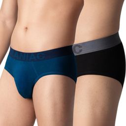 maniac Pack of 2 Anti-Pilling Odour-free cotton Solid Men Brief-picture-30