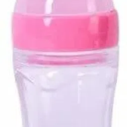 Silicone Baby Food Feeding Bottle with Spoon ( Pink ) - 120 ml-image-84