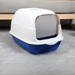 Fully Enclosed Lightweight Cat Litter Box, Spacious, Odor-Resistant Pet Fence-12