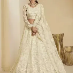 Embroidered Semi Stitched Lehenga Choli-image-67