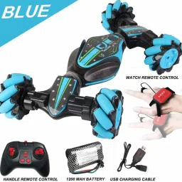 magicwand R/C Rechargeable 4WD Gesture Controlled 360°Twisting Traverse Off-Road All-Terrain Vehicle with Lights & Music image 2