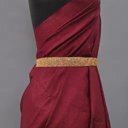 Women Casual Gold Fabric Belt-image-7