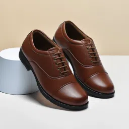 Oxford Casual Dress Uniform Police School Office Cushioned Padded Comfort Shoes Boots For Men-image-40