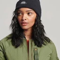 superdry Ribbed Beanie with Logo Patch-picture-20