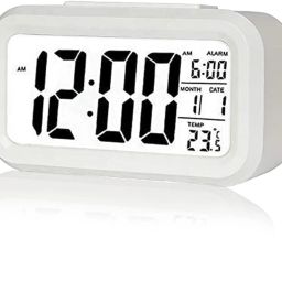Digital White Clock-13