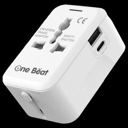 One Beat Travel Adapter (Universal Compatibility, OB-201000-C, White)-19