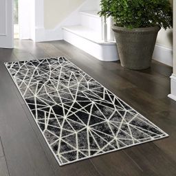 Grey, Black Polyester Runner-image-91