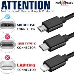 pick ur needs Emergency Light / Torch Light Charging Adapter Micro USB Based Auto Cut Charging 0 hrs Torch Emergency Light image 2