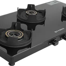 Faber Cooktop Virat 3BB BK| Toughened Glass| Cast Iron Coated Pan Support| Glass Manual Gas Stove-image-37