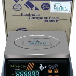 NIBBIN Balancia 30kg Steel Plate Double Display High Quality Weight Machine For Kitchen/Shop With Power Adapter & 4V Re-Chargeable Battery Weighing Scale (Black) (Platform Size- 170 x 210mm, Dual Display, On Off Memory Function,grocery,kata,taraju,shop,computer electronic vajan kata , tarazu , jewellery , sabzi ,4V Re-Chargeable Battery) # Made in India Weighing Scale (Black) Weighing Scale (Black) Weighing Scale (Black) TM-A10, Weighing Scale (Black) Weighing Scale (Black) Weighing Scale image 4