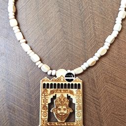 ANVIKA Tulsi Kanthi Mala With Hare Ka Sahara Khatu Shyam Darbar Wood Necklace Wood-image-46