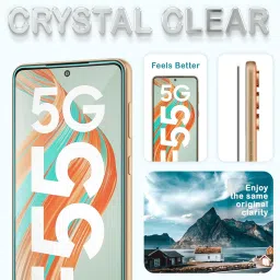 EITANSHA CREATION Edge To Edge Tempered Glass for Samsung Galaxy F55 5G, Samsung Galaxy F55 image 3
