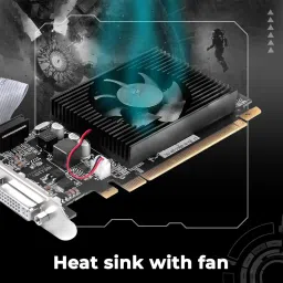 D25 Zeb GT730 4GD3, Powered by NVIDIA, GDDR3 Graphics Memory with 64 bit GDDR3 4 GB NVIDIA Chipset 64 bit 1333 MHz Graphics Card image 4
