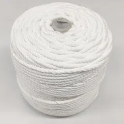 knottycord 3 Ply/Twisted Macrame (100 Meters, 4mm) Cotton Cord/Dori Thread for Macrame DIY, Carfts and Other Projects (Bleach White) image 4