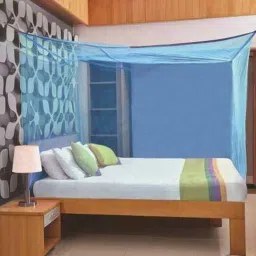 Polyester Kids Washable Premium soft Mosquito net double bed (6*6) Mosquito Net-2