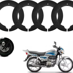 18 Inch Half Disc Pro Wheel cover Pack of 4 ( Black) For Hero Splendor Wheel Cover For NA NA-image-55