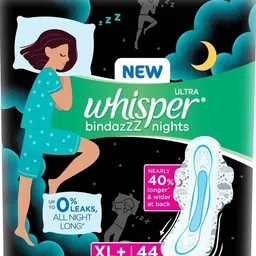 whisper Bindazzz Nights Sanitary Pads for Women Ultra XL Plus 317 mm - 44 Pads Sanitary Pad-picture-31
