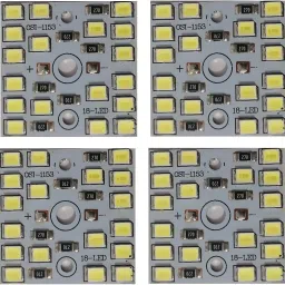 7 Pcs 12 Volt DC 9 watt Direct on Board Led Bulb Raw Materials White Color Light Electronic Hobby Kit-28