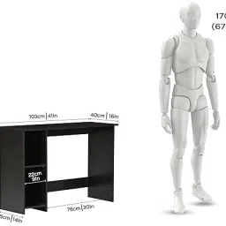pedpix Engineered Wood Computer Desk image 4