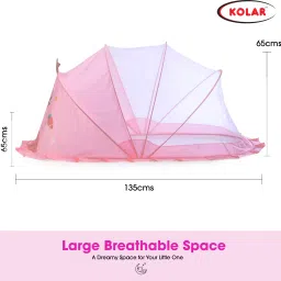 kolar Polyester Infants Washable Bunny Print Bottomless Net for Infants (0-24 Months) Safe & Easy Sleep Solution Mosquito Net image 4